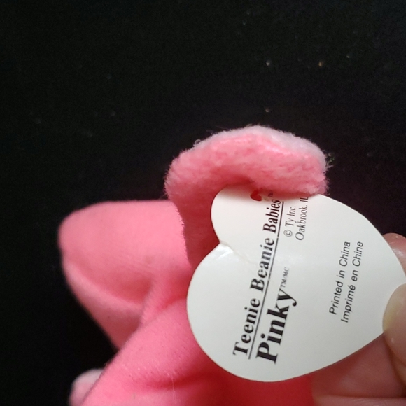 💙 4/$20  Ty teenie beanie baby Pinky flamingo w/Tag - Picture 3 of 5